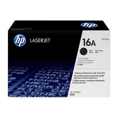 HP Q7516A 16A Siyah Orjinal Toner