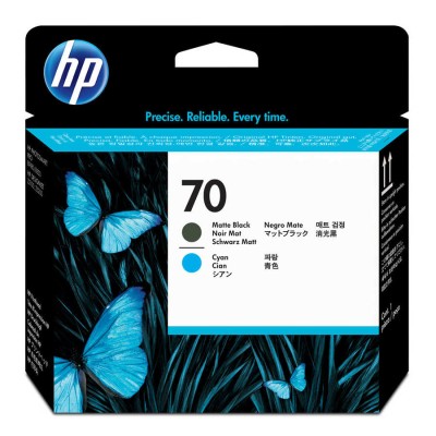 HP C9404A Mavi + Mat Siyah Orjinal Kafa Kartuşu - Designjet Z2100