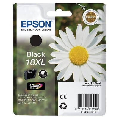 Epson C13T18114020 (18XL) Siyah Orjinal Kartuş - XP-202