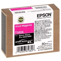 Epson C13T580A00 (T580A) Kırmızı (Vivid Magenta) Orjinal Kartuş - Stylus Pro 3800