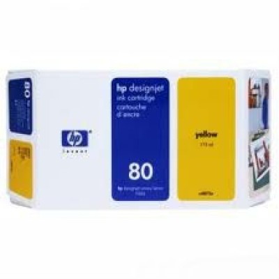 HP C4873A (80) Sarı Orjinal Plotter Kartuş - DesignJet 1050