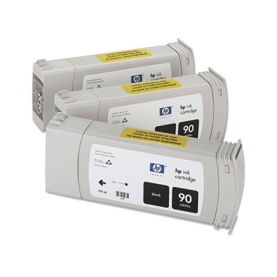 HP C5095A (90) 3lü Siyah Orjinal Kartuş - DesignJet 4000