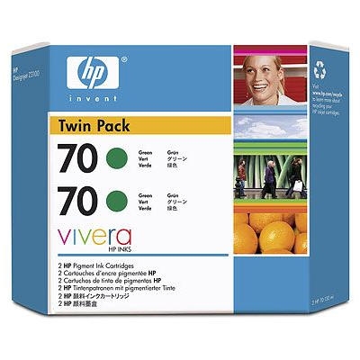 HP CB348A (70) Yeşil Orjinal Kartuş 2li Paket - Designjet Z2100