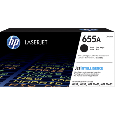 HP CF450A (655A) Siyah Orjinal Toner - Laserjet M652dn / M653dn
