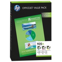 HP F6U78AE (935XL) Sarı/Kırmızı/Mavi 3lü Kartuş + 25 Mat Kağıt + 50 Foto. Kağıdı - Officejet 6830
