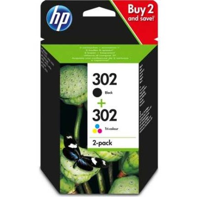 HP X4D37AE (302) Siyah+Renkli Multipack Orjinal Kartuş - DeskJet 2130