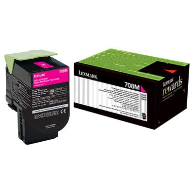 Lexmark 70C80M0 708M Kırmızı Orjinal Toner - CS310 / CS410