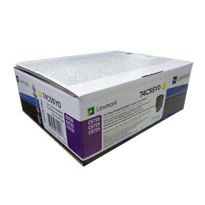 Lexmark 74C5SY0 Sarı Orjinal Toner Standart Kapasite