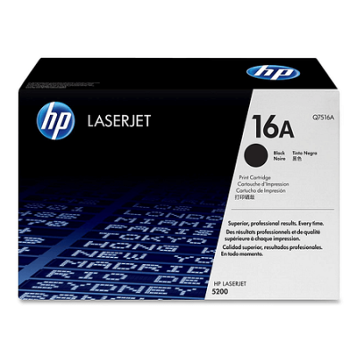 HP Q7516A Siyah Orjinal Toner - LaserJet 5200