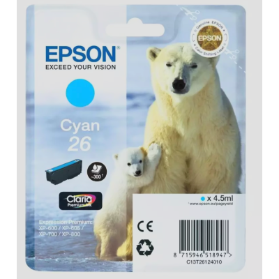 Epson C13T261240 Mavi Orjinal Kartuş - XP-600