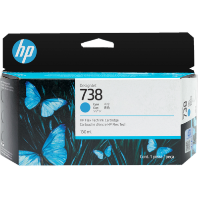 HP 498N5A 738 Mavi Orjinal Kartuş DesignJet T850 T950