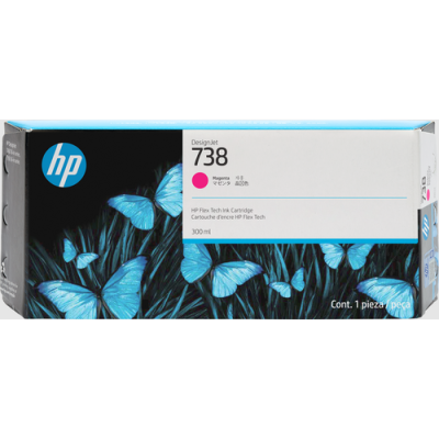 HP 676M7A 738 Kırmızı Orjinal Kartuş DesignJet T850 T950