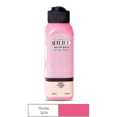 Artdeco 3604 Pembe Akrilik Boya 140 ml