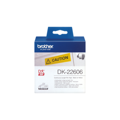 Brother DK-22606 Orjinal Sarı Etiket Rulosu 62mm x 15.24m - QL-500W