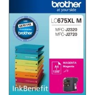 Brother LC675XLM Yüksek Kapasite Kırmızı Orjinal Kartuş - MFC-J2720 / MFC-J2320