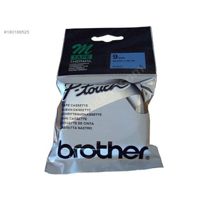 Brother M-K521 Mavi Üzerine Siyah P-Touch Etiket 9mm - PT-55 / PT-60 / PT-80