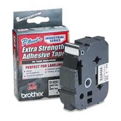 Brother TZE-S251 Beyaz Lamine Etiket