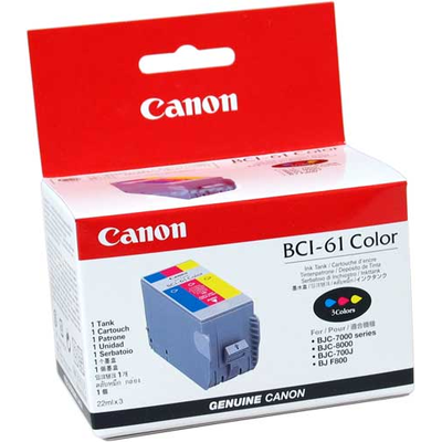 Canon BC-61 Renkli Orjinal Kartuş - BJC-7000 / BJC-8000