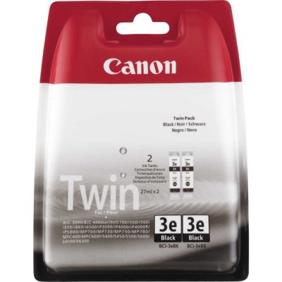 Canon BCI-3eBK / BCI-3eBK (4479A298AA) İkili Paket Siyah Orjinal Kartuş - BJC-3000