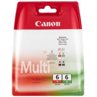 Canon BCI-6R / BCI-6G (8891A010AA) İkili Paket Orjinal Kartuş - BJC-8200