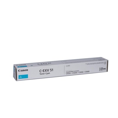 Canon C-EXV51 Mavi Orjinal Toner - IR-C5535i / IR-C5540i