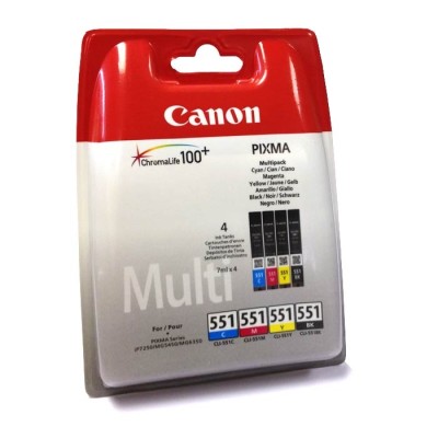 Canon CLI-551CMYBK (6509B009AA) Multipack Orjınal Kartuş - MG5450 / MG6350