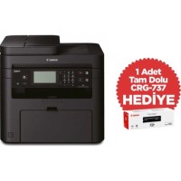 Canon MF237W (1418C113) Çok Fonksiyonlu Lazer Yazıcı Fotokopi + Tarayıcı + Faks + Airprint Wi-Fi + 1 Tonerli