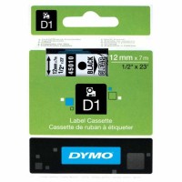 Dymo 45010 Şeffaf Üzerine Siyah Etiket Şeridi Dymo 45010 Şeffaf Üzerine Siyah Etiket Şeridi
