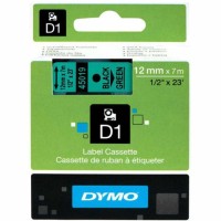 Dymo 45019 D1 45019 12mm x 7m Yeşil Üzerine Siyah Orjinal Şerit - S0720590