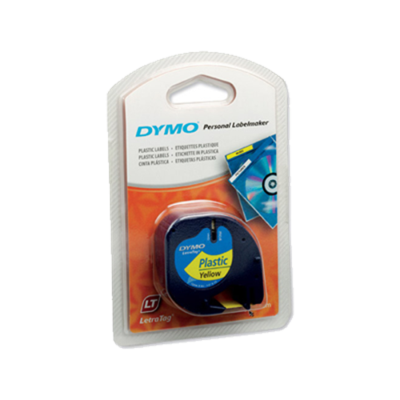Dymo 91202 Sarı Orjinal Şerit 12mm x 4m