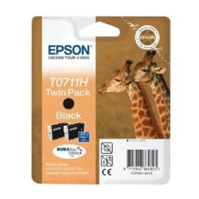 Epson C13T07114H Siyah Orjinal Kartuş İkili Paket - Stylus SX215