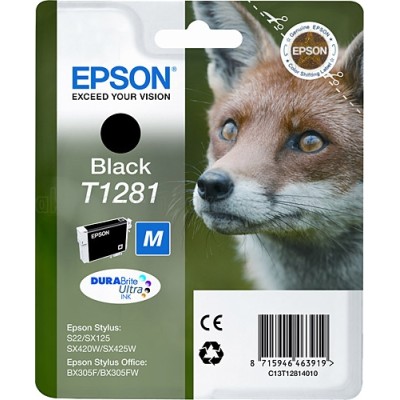 Epson C13T12814021 Siyah Orjinal Kartuş - Stylus SX125