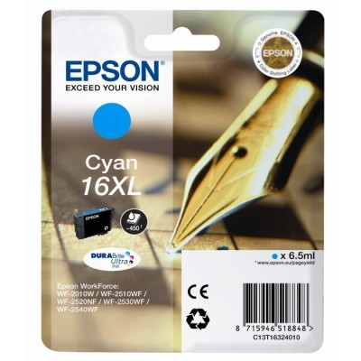 Epson C13T16324020 Mavi Orjinal Kartuş - WF-2010