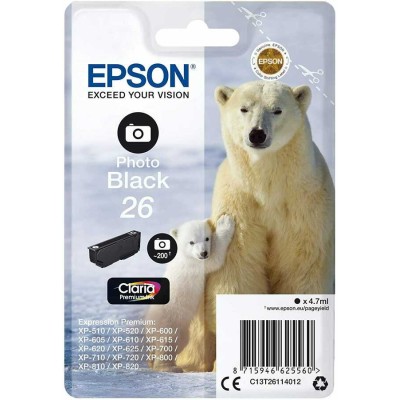 Epson C13T261140 Foto Siyah Orjinal Kartuş - XP-600