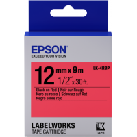 Epson C53S654007 Kırmızı Üzerine Siyah Orjinal Etiket Şeridi - LW-400