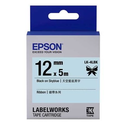 Epson C53S654032 Gök Mavisi Üzerine Siyah Orjinal Etiket Şeridi - LW-400