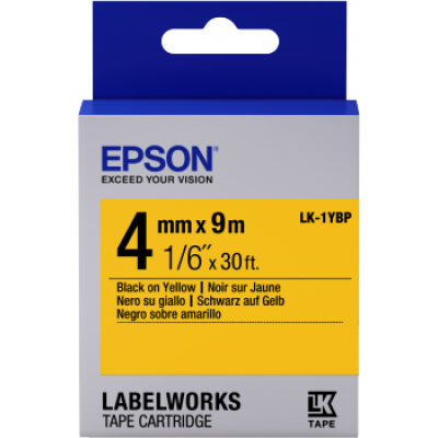 Epson Sarı Üzerine Siyah Orjinal Etiket Şeridi - LW-400 / LW-600P