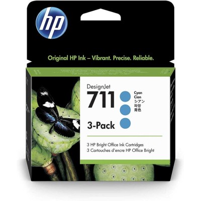 HP 711 CZ134A Mavi Orjinal Kartuş 3lü Paket - DesignJet T120
