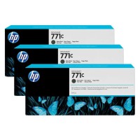 HP B6Y31A (771C) Mat Siyah 3lü Plotter Kartuşu - DesignJet Z6200