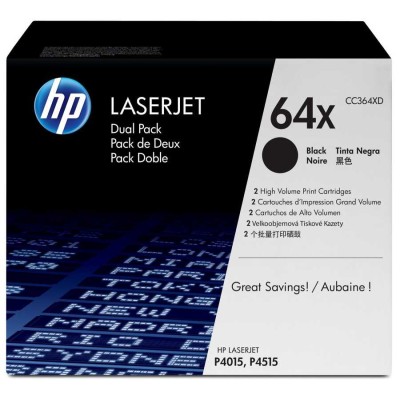 HP CC364XD (64XD) İkili Paket Siyah Orjinal Toner - LaserJet P4015