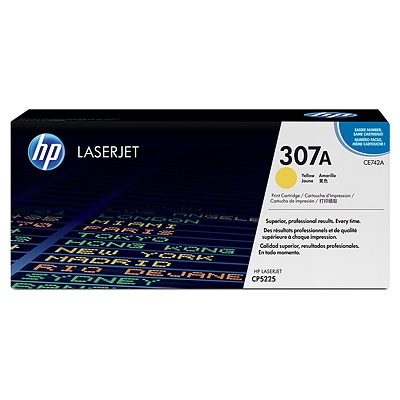 HP CE742A Sarı Orjinal Toner - LaserJet CP5225