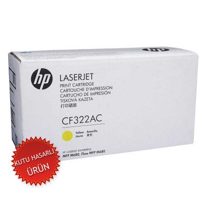 HP CF322AC (653A) Sarı Orjinal Toner - LaserJet M680