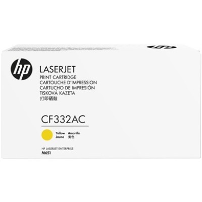 HP CF332AC (654A) Sarı Orjinal Toner - LaserJet M651