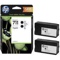 HP P2V31A (711) Siyah Orjinal Kartuş 2li Paket - Designjet T120