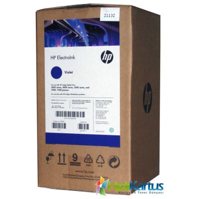 HP Q4093A Mor Orjinal Indigo Mürekkebi (4lü Paket) Digital Press 3000, 4000, 5000
