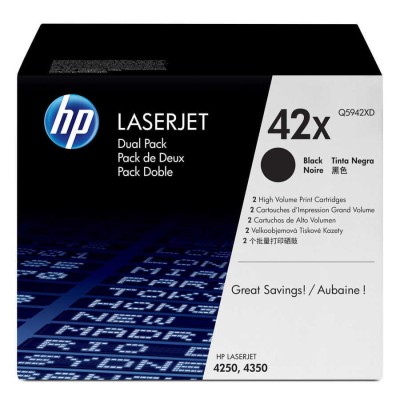 HP Q5942XD (42X) İkili Paket Orjinal Toner Yüksek Kapasite - Laserjet 4250