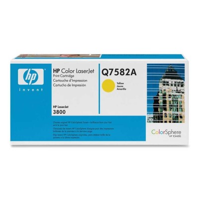 HP Q7582A Sarı Orjinal Toner - Laserjet 3600