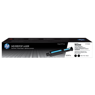 HP W1103AD (103A) Orjinal Toner 2li Paket Neverstop Serisi Dolum Kiti Laser 1000a, 1200