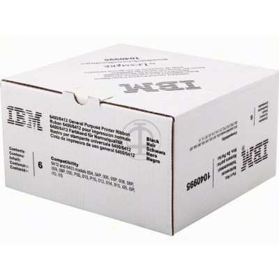 IBM - Lexmark 1040995 Siyah Orjinal Şerit 6lı Paket - 6400 / 6412