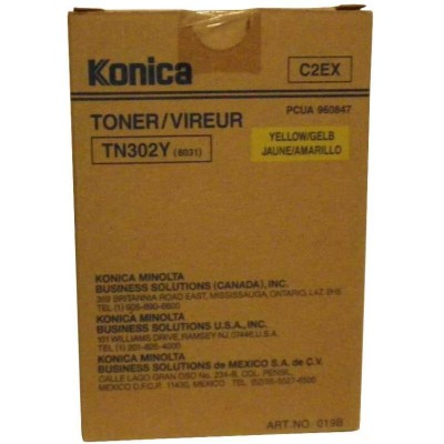 Konica Minolta TN-302Y Sarı Orjinal Toner - 8020 / 8031